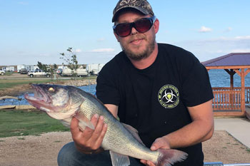 A great walleye catch